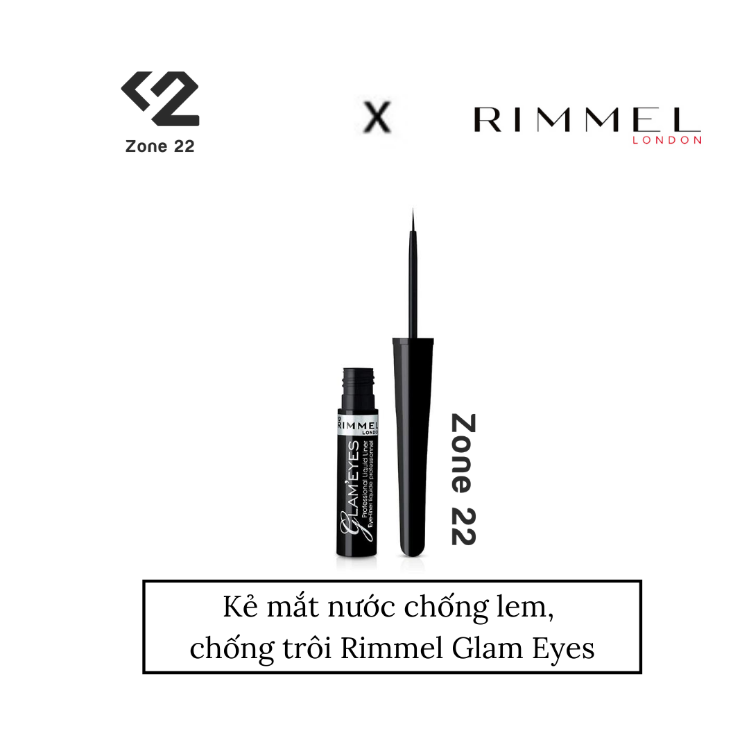 [HCM][ZONE 22] Kẻ mắt nước chống lem chống trôi Rimmel Glam Eyes