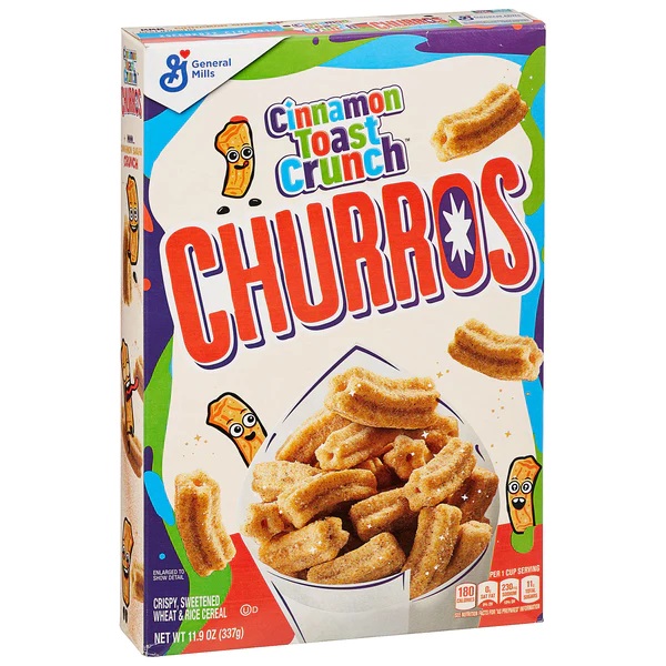 Ngũ Cốc Ăn Sáng Vị Quế General Mills Cinnamon Toast Crunch Churros Cereal