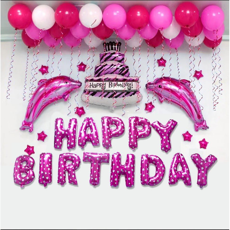 [HCM](COMBO 26) Set trang trí sinh nhật lung linh HPBD