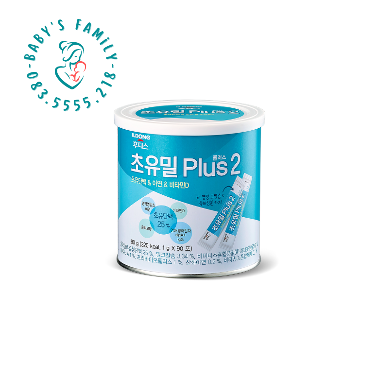 [HCM]Sữa Non Ildong Plus Hàn Quốc Số 2 Cho Bé Từ 1 đến 9 Tuổi - Hộp 90 gói x 1gr