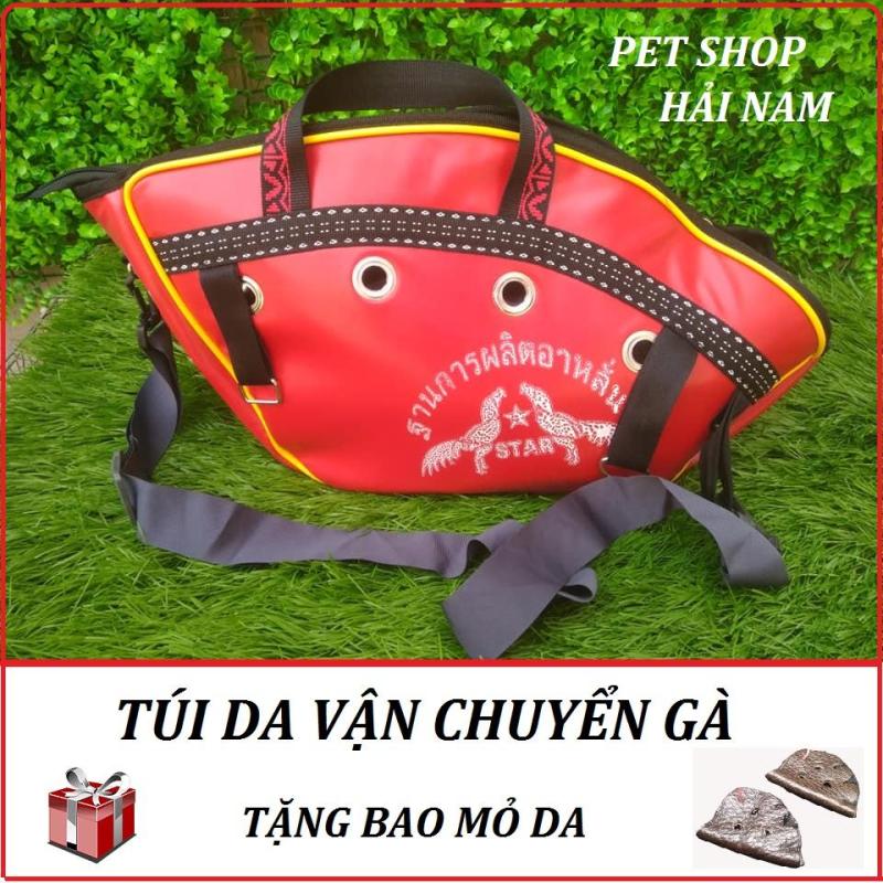 Túi Đựng Gà Bằng Da, Túi Vận Chuyển Gà Tặng kèm đôi bao mỏ