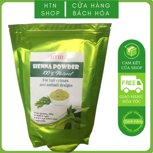 🛀🍃 bột nhuộm tóc lá cây henna nâu đỏ - henna pure hair india 500g🛀🍃