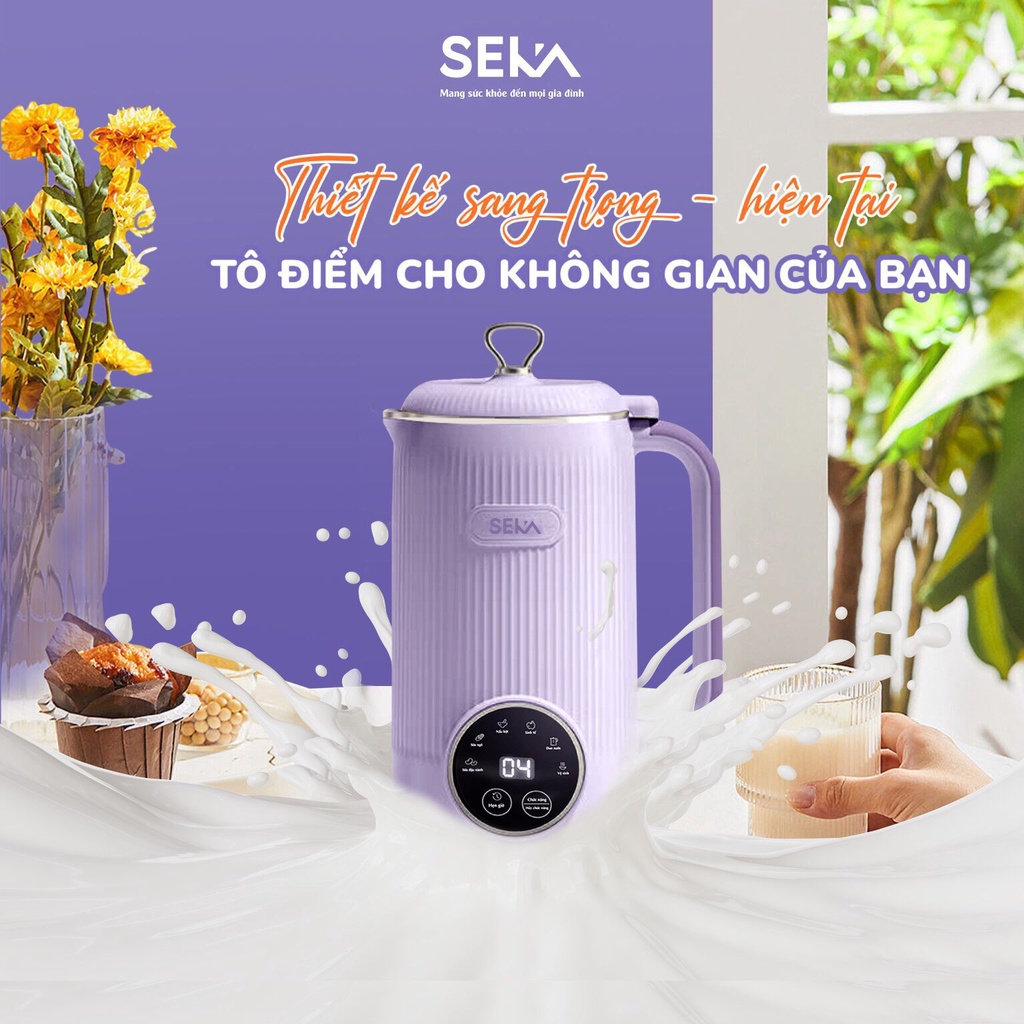 Máy xay sữa hạt, máy làm sữa bắp, máy làm sữa ngô, máy làm sữa hạt seka sk320 mini mới, dung tích 600ml