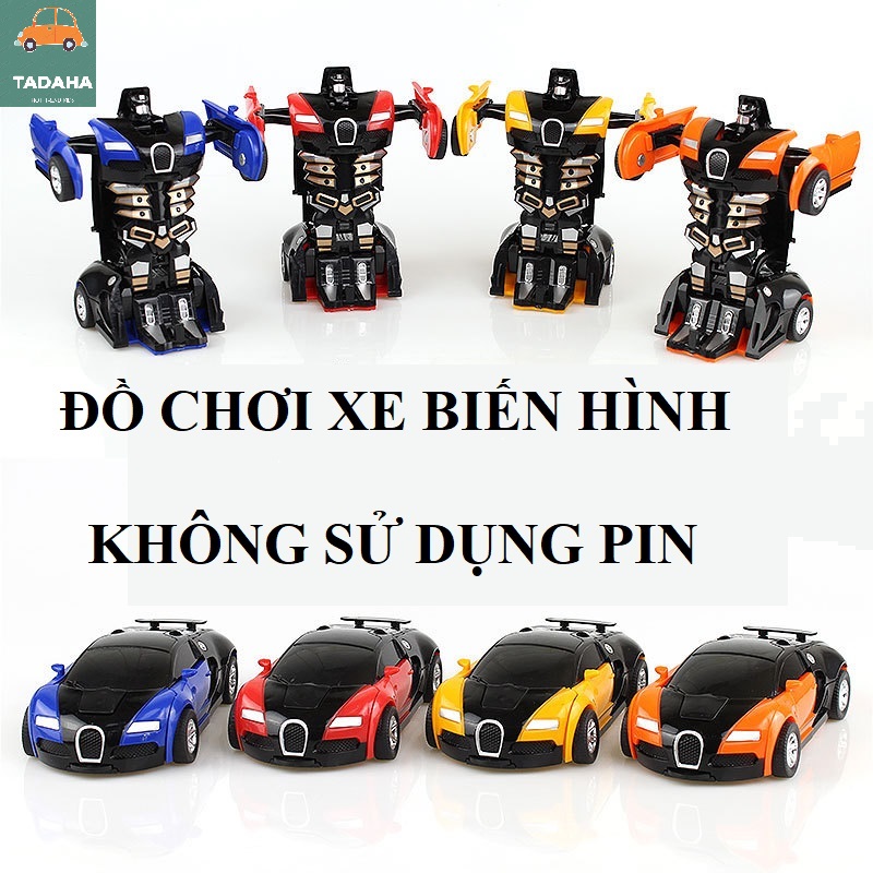 Xe ô tô biến hình thành Robot Optimus siêu xe biến hình robot, xe đồ chơi ô tô biến hình