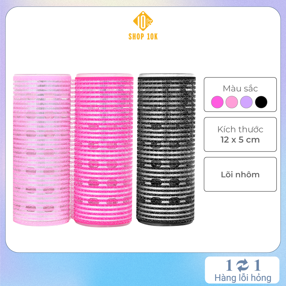 Lô uốn tóc lõi nhựa dài tự dính kích thước 12x5cm - sp005253