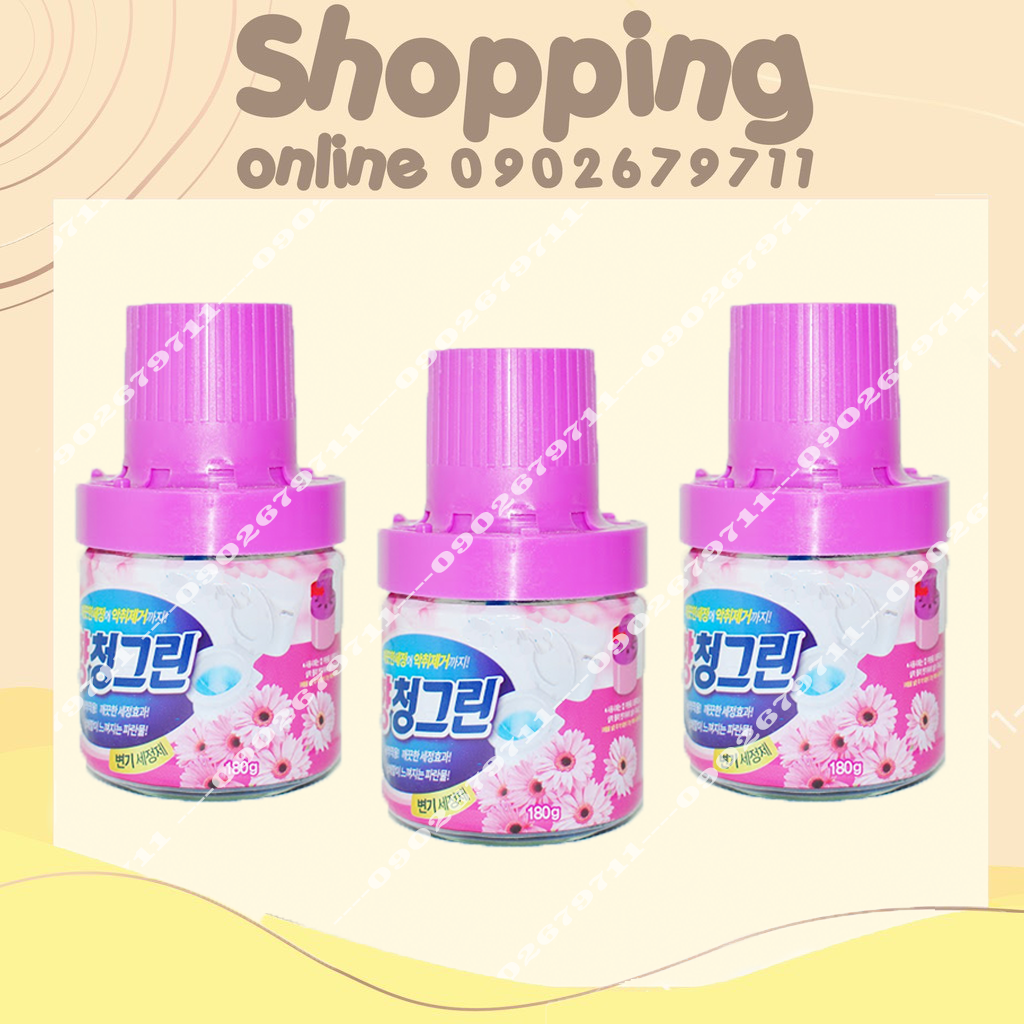 Bộ 3 cốc thả bồn cầu Hàn Quốc