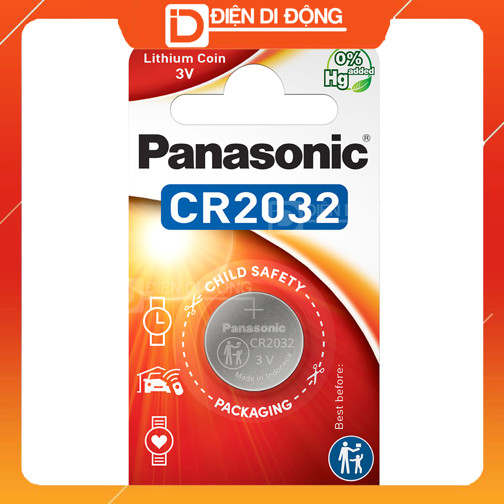 Pin chìa khoá ô tô CR2032 Panasonic Lithium 3V  Pin chìa khoá smartkey Hàng Indo xịn