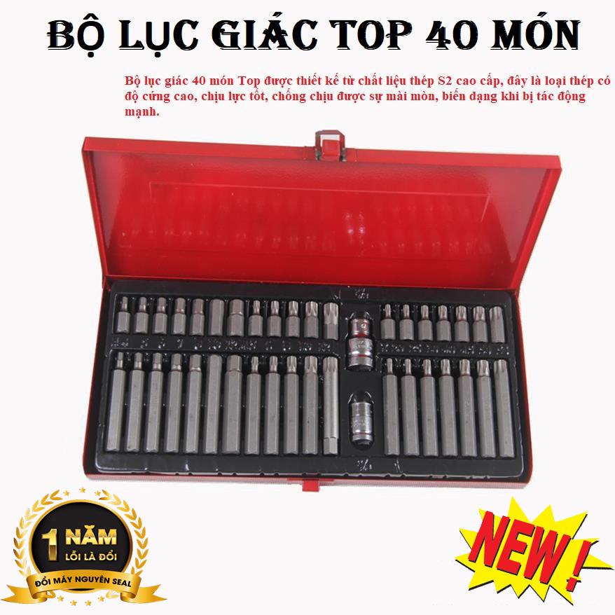 Bộ lục giác 40 món top đa năng - tbs-11026 cao cấp, thiết kế chuyên nghiệp, tiện dụng - dụng cụ sửa chữa đa năng thiết yếu trong cuôc sống - bh 1 đổi 1 tại linh bống shop.