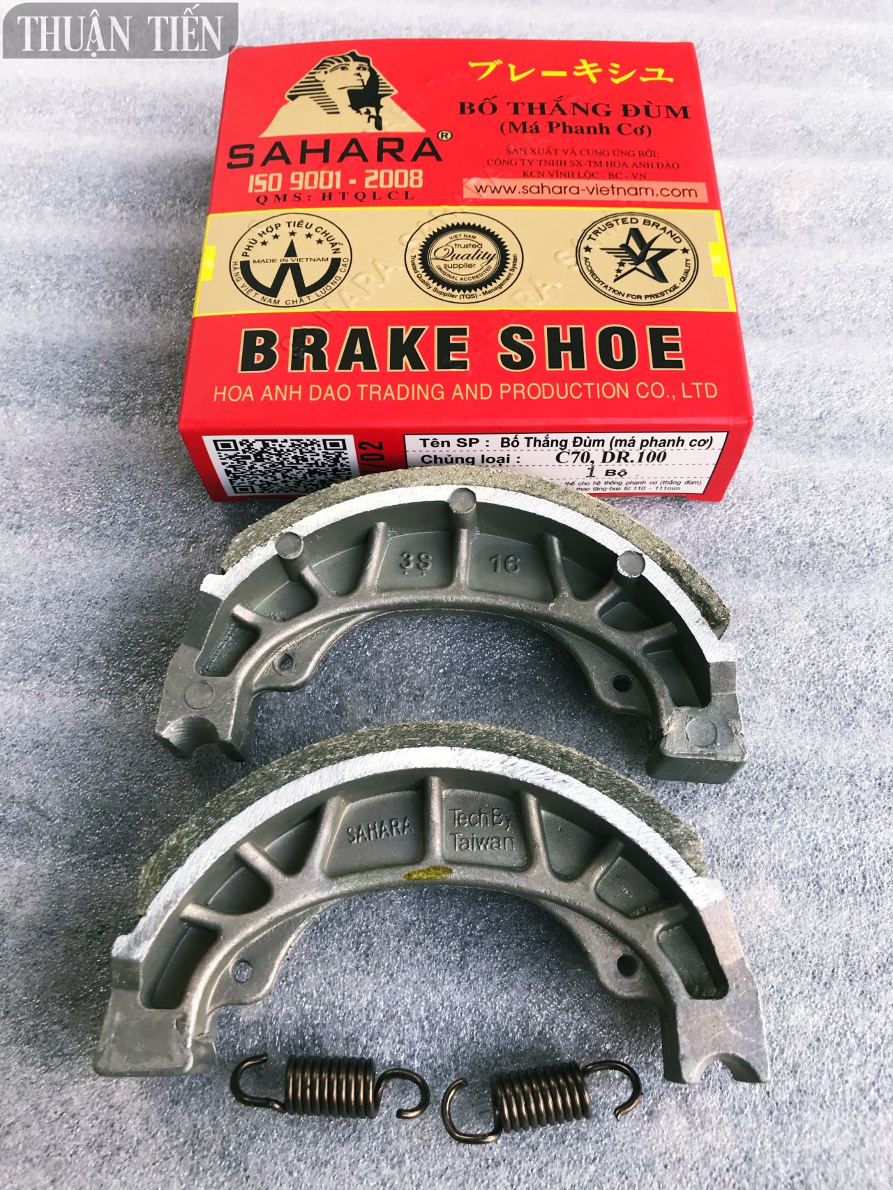 BỐ THẮNG ĐÙM HONDA SỐ HIỆU SAHARA CAO CẤP THẮNG KHÔNG KÊU, HÀNG CHUẨN - 1 HOẶC 2 BỘ - DÙNG CHO XE HONDA SỐ THÔNG DỤNG