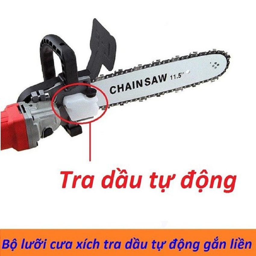 Lưỡi cưa xích gắn máy cắt cầm tay đầy đủ linh kiện lam 3 tấc, lưỡi cưa xích lắp máy mài trục 10mm trọng lượng 1.2kg