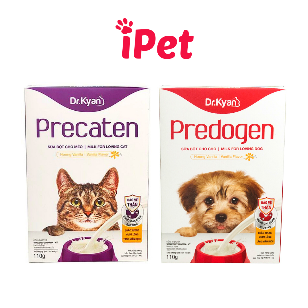 Sữa Bột PRECATEN PREDOGEN DR.KYAN Cho Chó Mèo Hộp 110g - iPet Shop