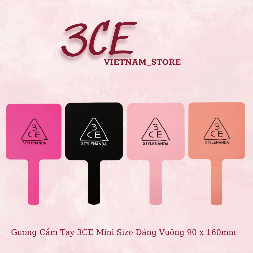 Gương Trang Điểm Cầm Tay 3CE Stylenanda Square Hand Mirror