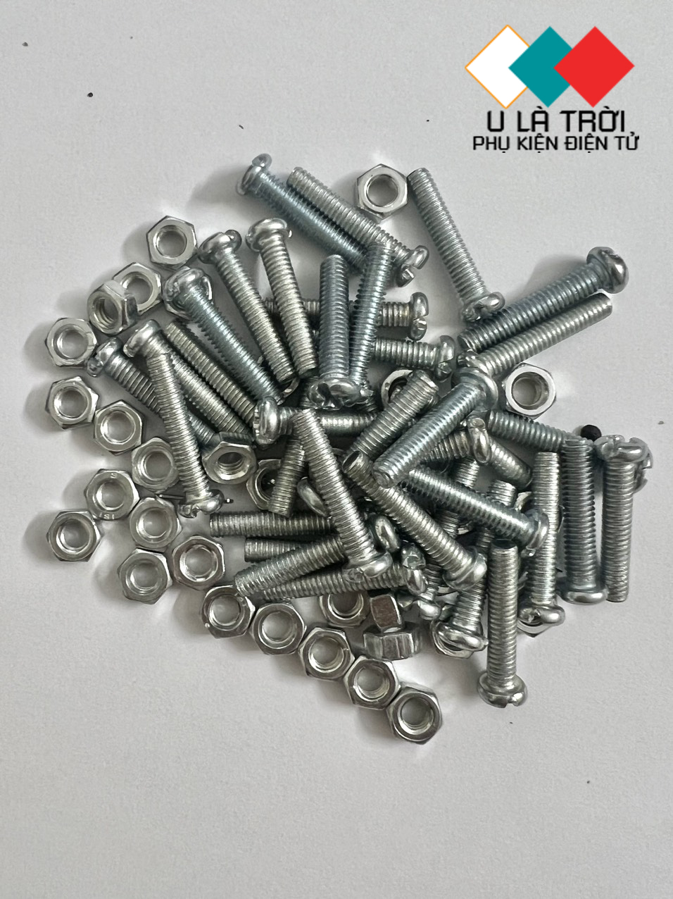 Bộ 50 ốc vít m4, vít + tán m4 nhiều kích thước tùy chọn