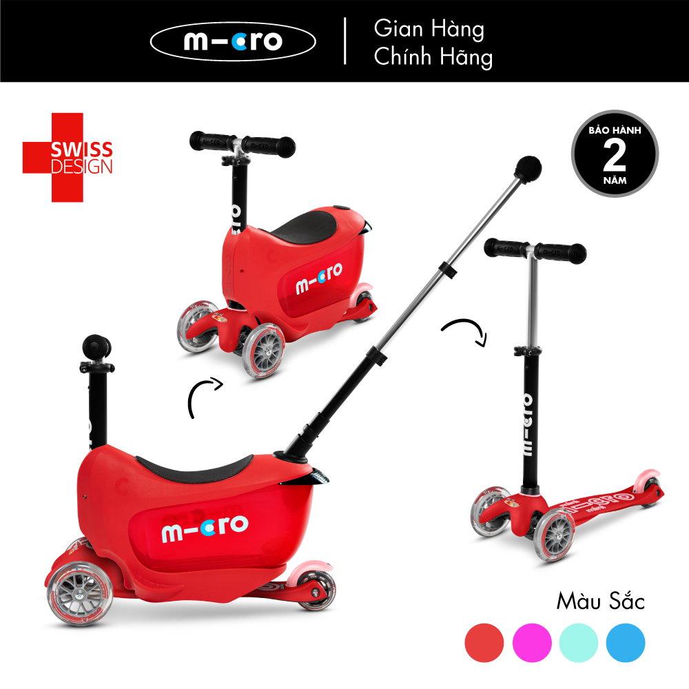 Xe trượt scooter có ghế ngồi Micro Mini2go Deluxe Plus