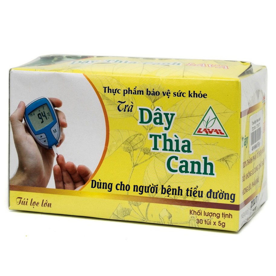 Trà Dây Thìa Canh hộp 30 túi lọc- Dành Cho Người Bệnh Tiểu Đường