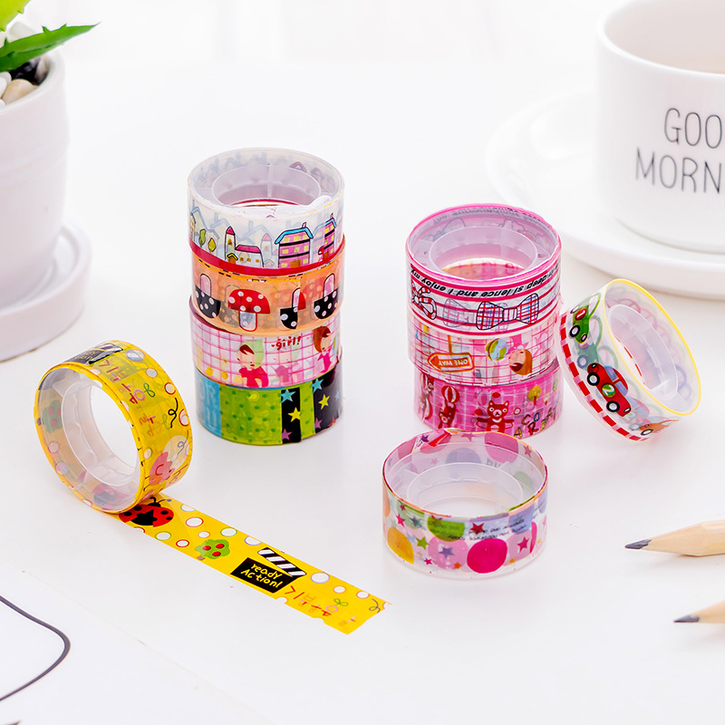 Flowertree Băng keo giấy washi họa tiết dễ thương _ trang trí album sổ lưu niệm
