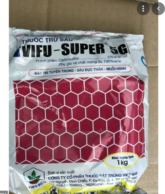 Thuốc trừ sâu Vifu Super 5Gr Diệt Tuyến Trùng - Sâu Đục Thân- Muỗi Hành