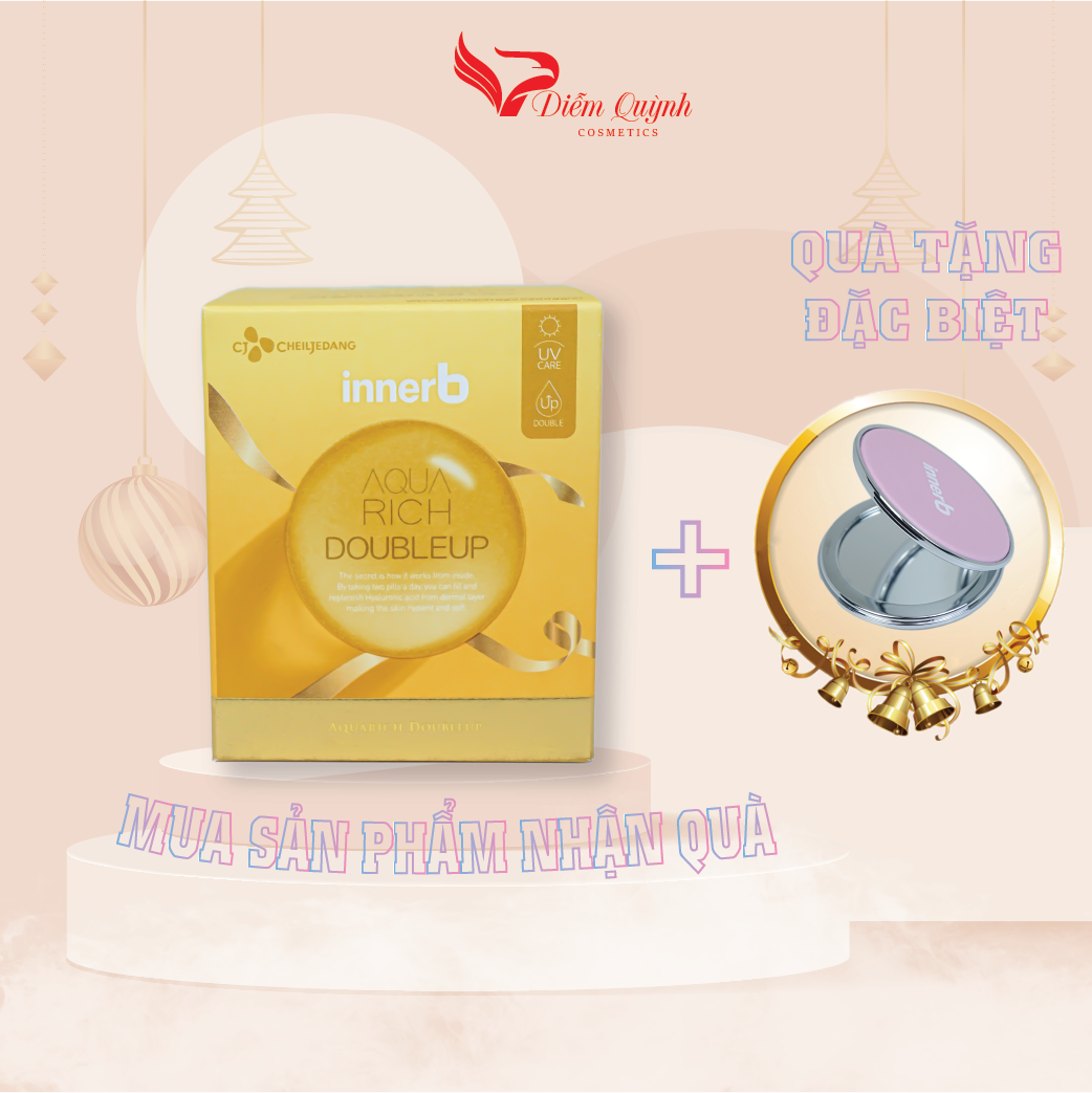 Viên uống cấp nước và collagen cho da innerb aqua rich - hộp 70 viên