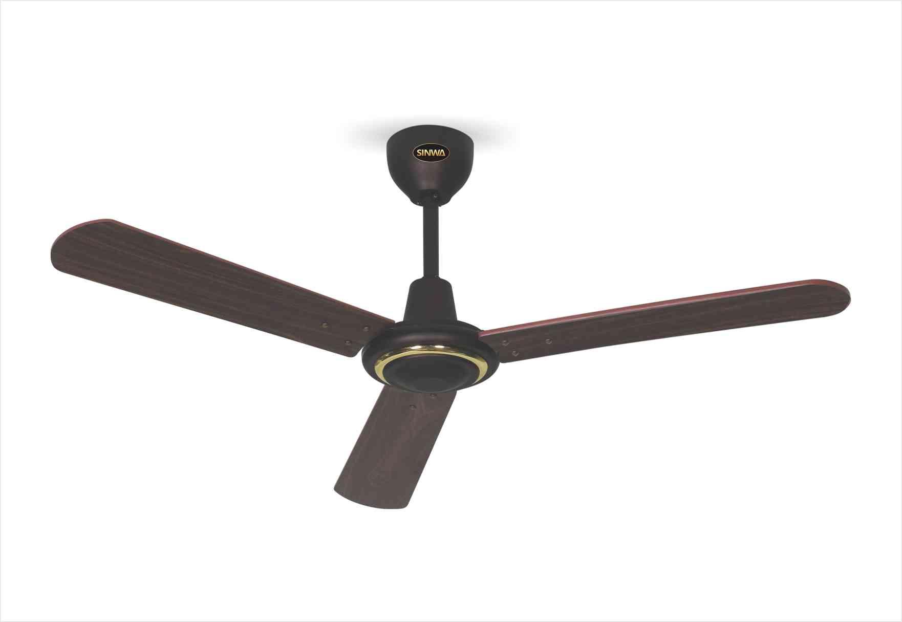 Mẫu quạt trần 3 cánh gỗ Sinwa F611 ORB