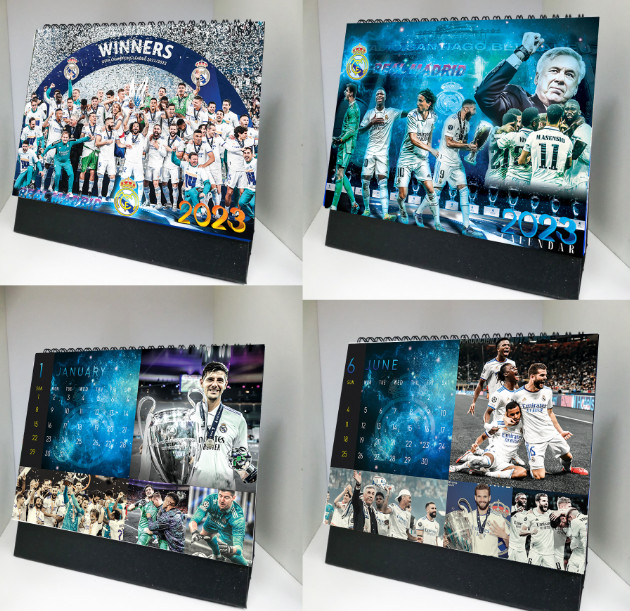 Lịch để bàn âm dương Real madrid năm 2023