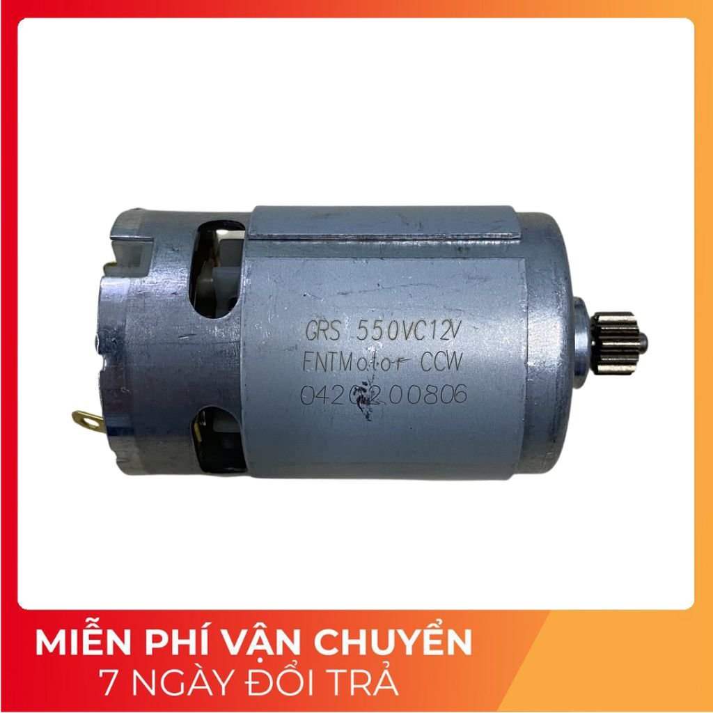 Motor 550 RS550 dùng cho khoan pin và các loại máy pin chổi than, có motor 12v và 21v, dây đồng