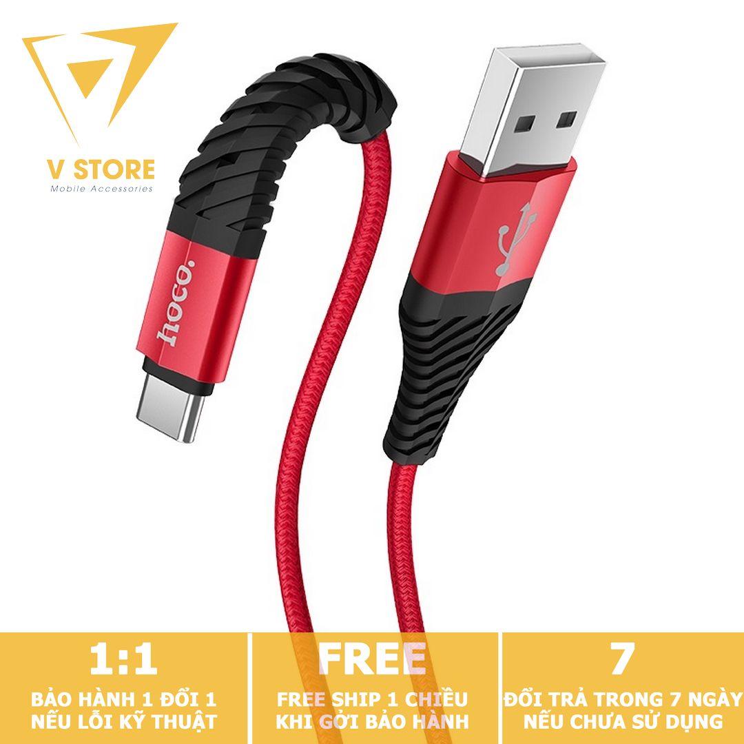 Cáp sạc nhanh dây dù type-c 3a hoco x38 cho samsung oppo xiaomi - dài 1m