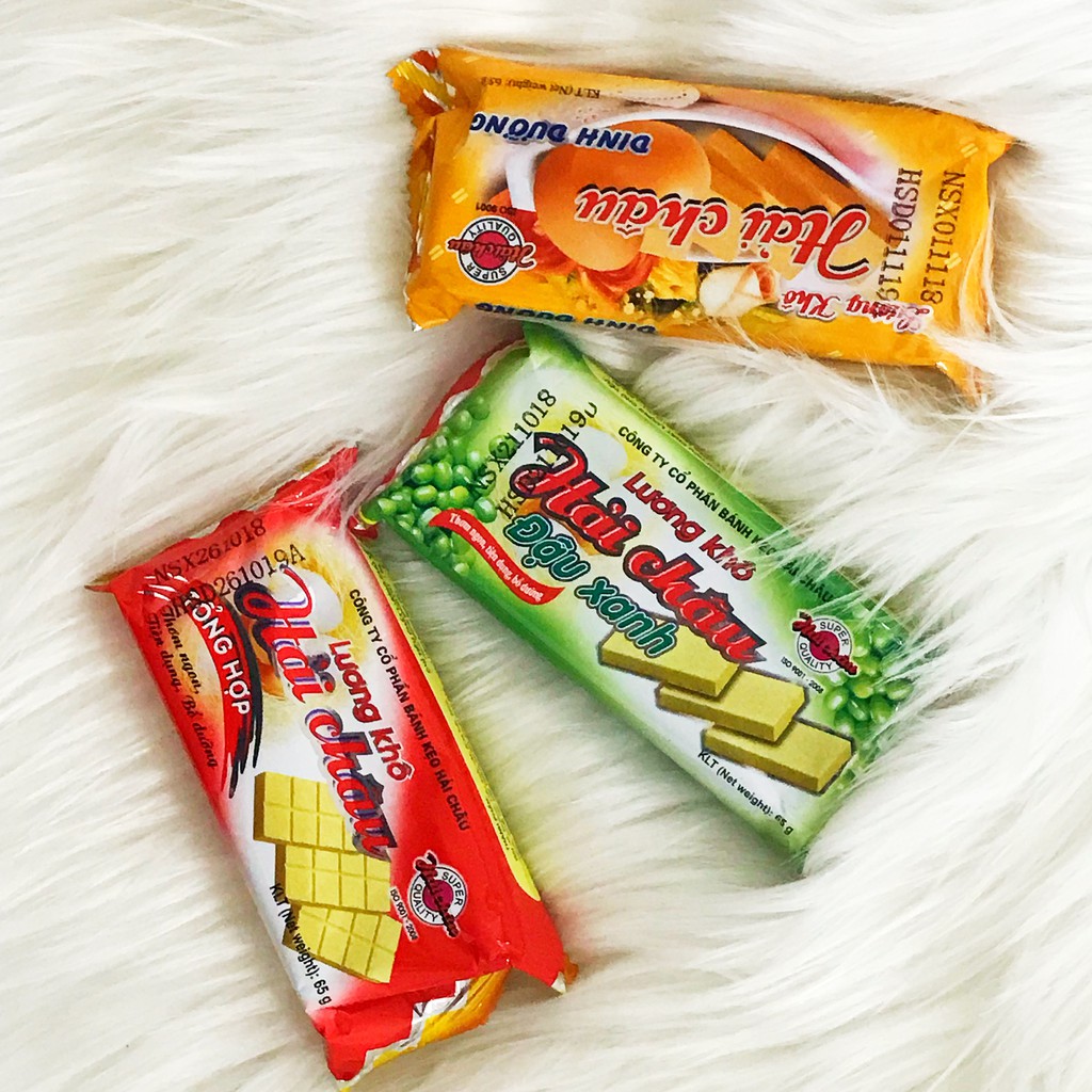 Lương khô Hải Châu - combo 10 gói x 65g vị tổng hợp