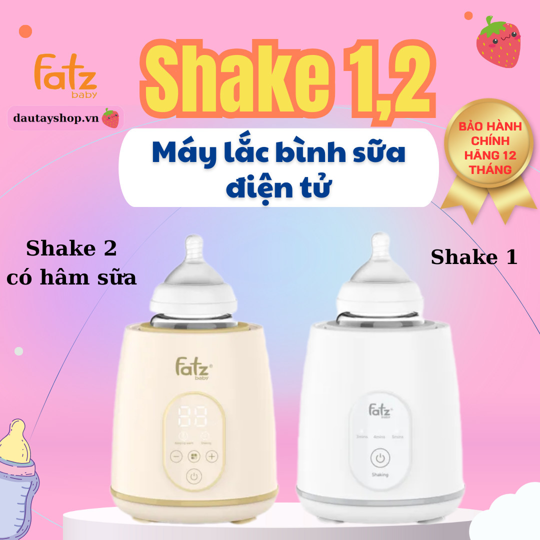 Máy lắc sữa tích hợp hâm sữa Fatz baby Shake 1 và Shake 2