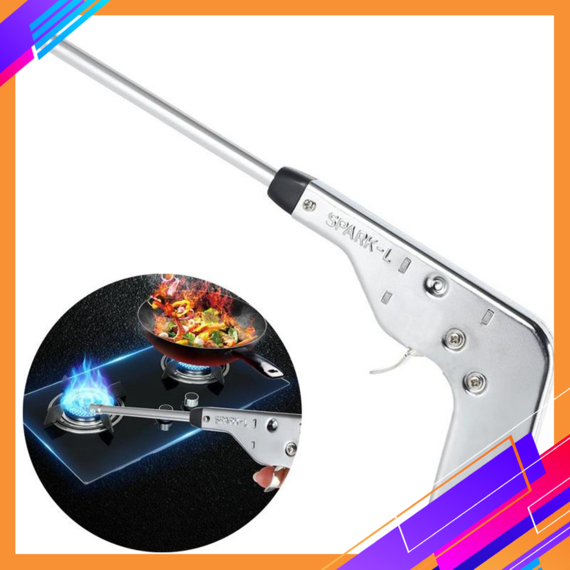 Bật lửa châm bếp ga - Dụng cụ mồi lửa - Mồi bếp ga 27cm (HKD)