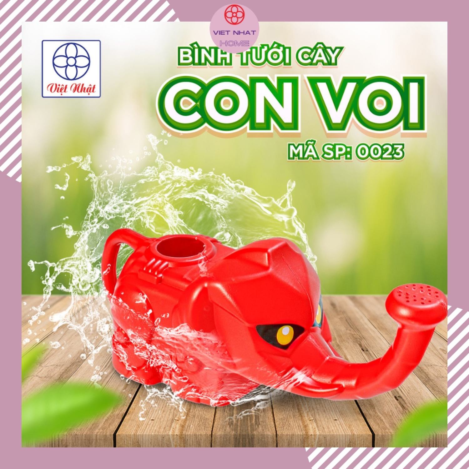 Bình tưới cây con voi 0023, bình tưới cây việt nhật cao cấp việt nhật home
