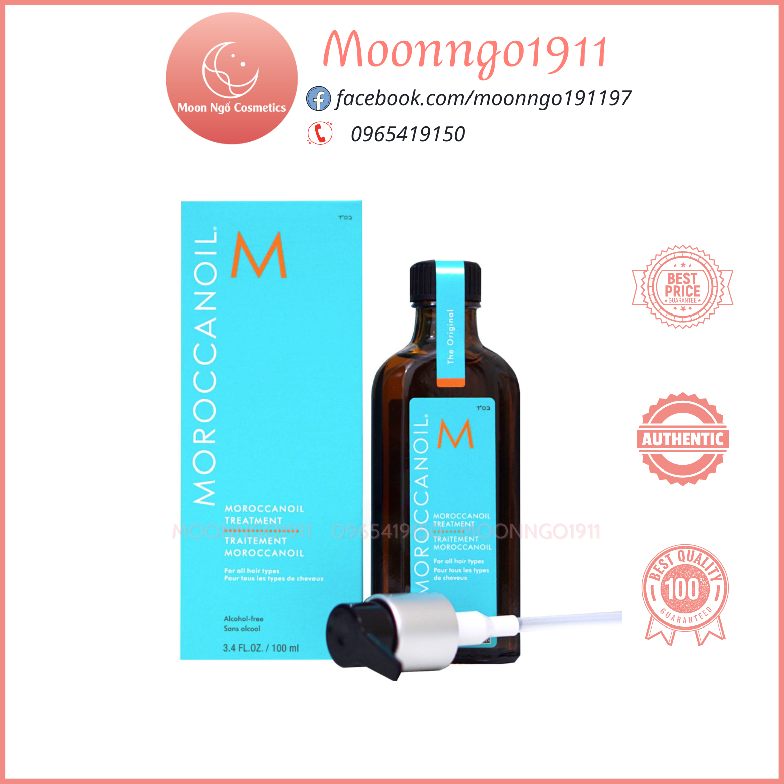 Tinh Dầu Dưỡng Tóc Moroccanoil 100ml
