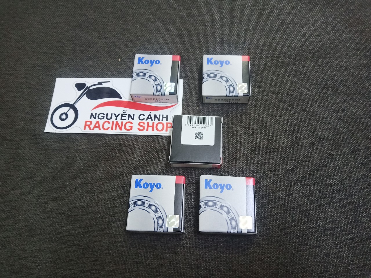5 cái bạc đạn koyo gắn đùm xe dream,wave 2001,wave 110 thái,vòng bi koyo
