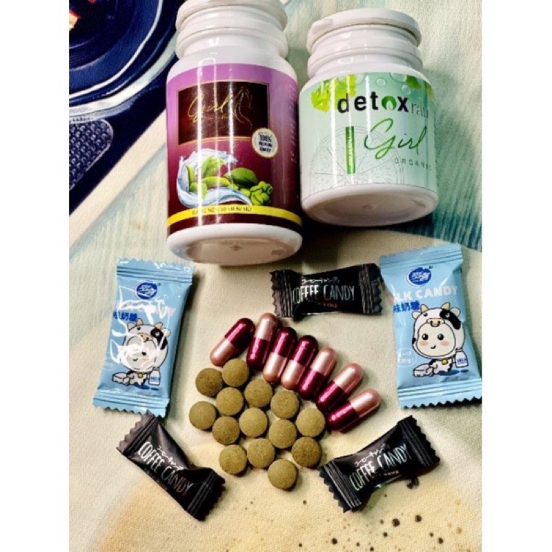 Cafe girl giảm cân liệu trình 15 ngày + tặng 15v detox girl hỗ trợ đẹp da giảm 3-5kg