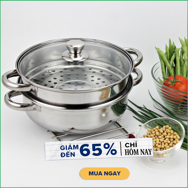 Nồi hấp 2-3 tầng inox - Xửng hấp, TÌM MUA bộ nồi gấp 2-3 tầng 28cm - Vung kính tiện dụng, chất liệu inox 304 cao cấp, NỒI HẤP INOX 3 TẦNG ĐA NĂNG - NỒI HẤP KIÊM NẤU LẨU