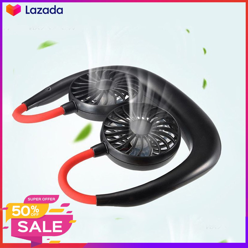 Quạt Đeo Cổ Mini Đa Năng - Ôm Cổ Chống Rơi Tiện Lợi - Sạc USB Siêu Nhanh - Thiết Kế Phong Cách Mùa Hè Cá Tính Nhỏ Gọn