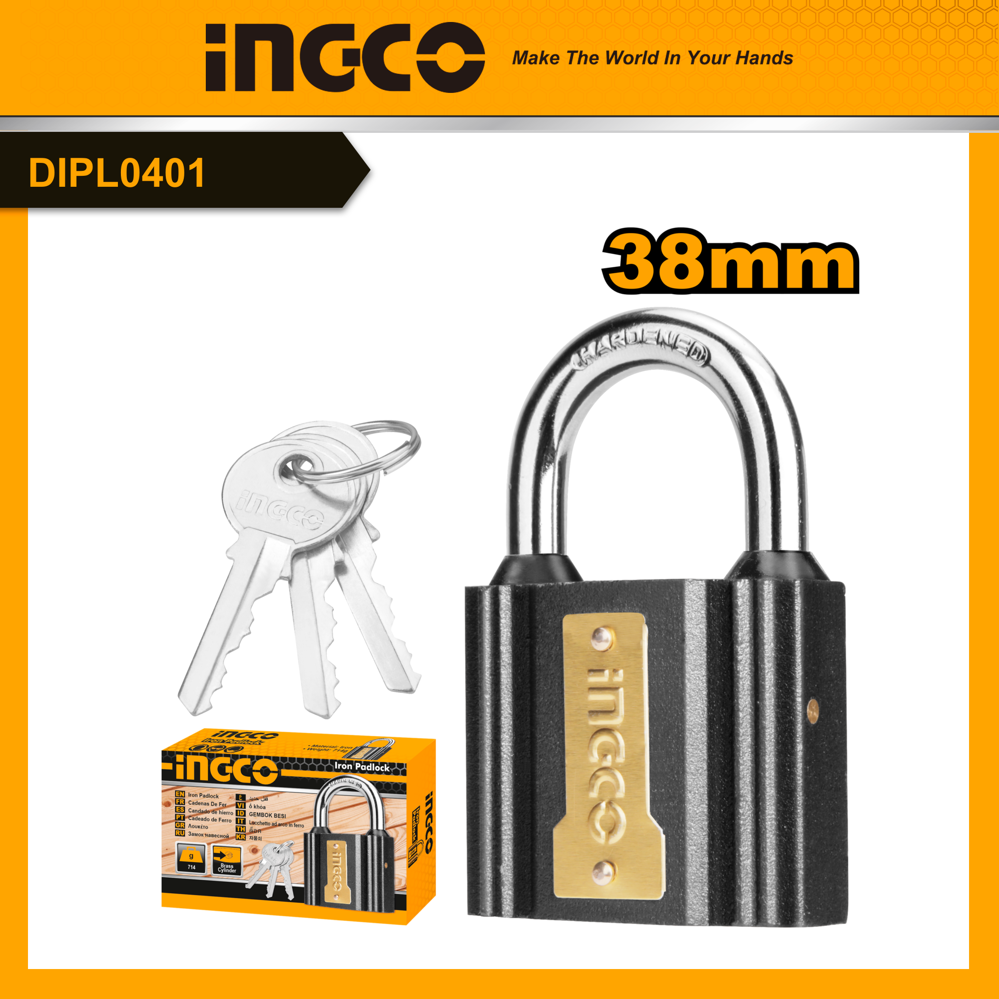 Ingco dipl0401/dipl0501/dipl0601 ổ khóa gang