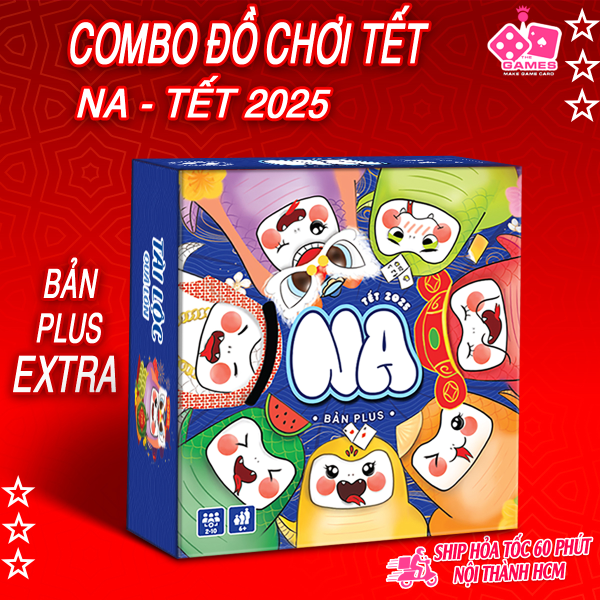 Combo Na Tết 2025 bộ boardgame chơi tết với nhiều trò chơi ngày tết vui chơi giải trí cùng bạn bè