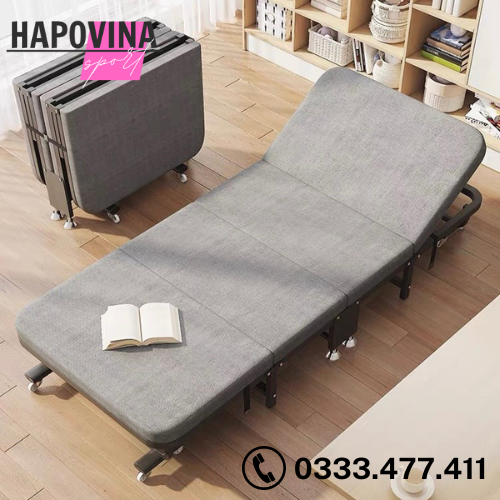 Giường nghỉ trưa văn phòng gấp gọn, Giường thông minh có bánh xe sinh viên bệnh viện đa năng khung thép