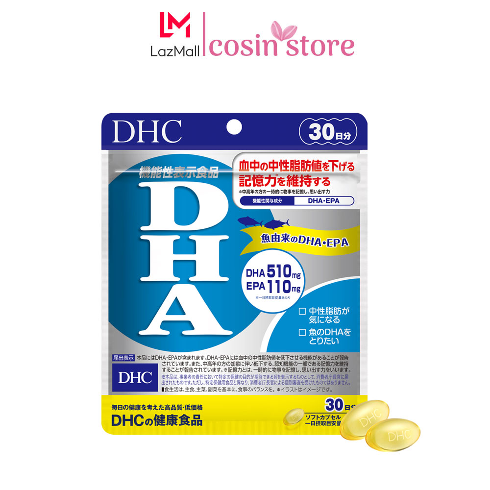 Viên uống bổ não DHC DHA 30 ngày dùng 120 viên Nhật Bản bổ sung DHA tốt
