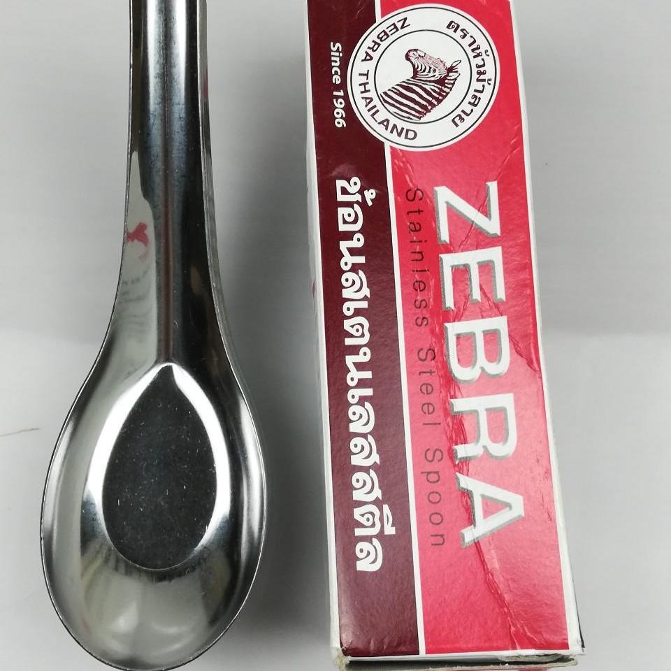 Muỗng suop ngắn inox zebra hộp 12 cấy 100000