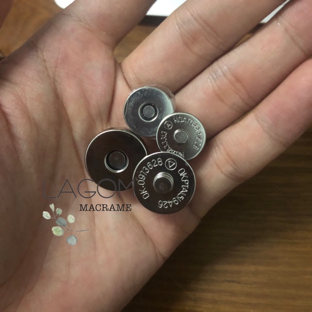 [HCM]Nút nam châm túi nút hít làm túi phụ kiện là túi xách handmade đồ handmade túi macrame