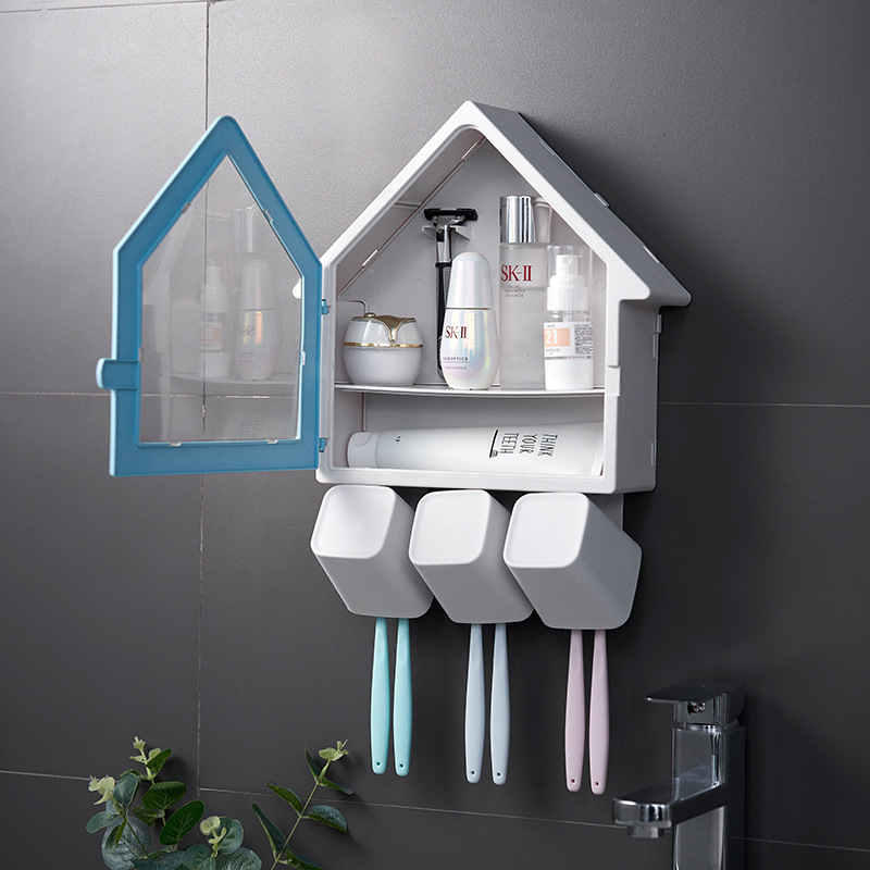 Kệ để đồ nhà tắm 💓freeship💓 kệ đựng đồ dùng nhà tắm hình ngôi nhà dễ thương - kemmy