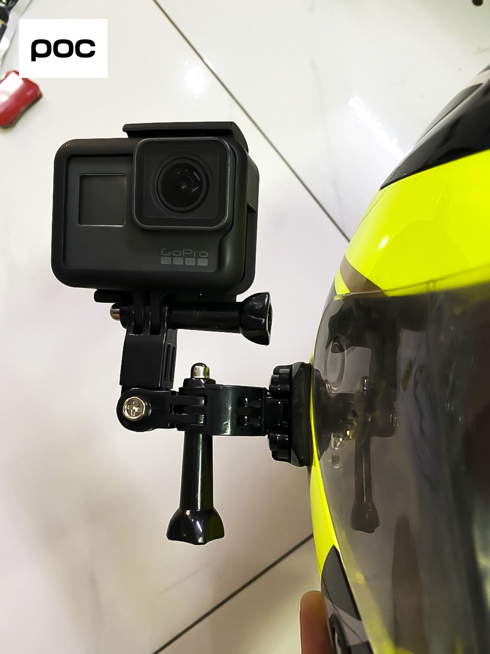 Bộ Pass gắn camera hành trình bên hông nón bảo hiểm 3/4 hoặc fullface