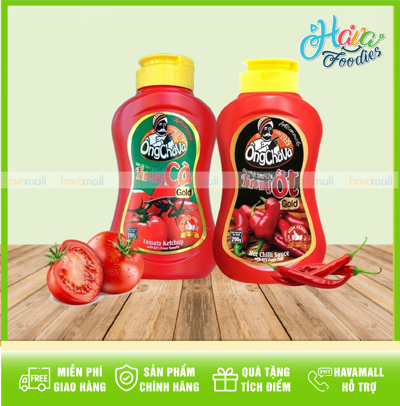 Tương Ớt / Tương Cà Hiệu Ông Chà Và Gold 290gr