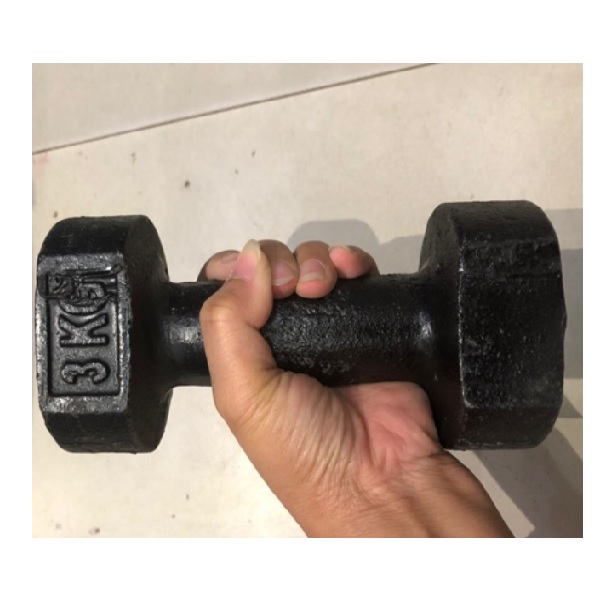 Tạ tay gang đúc nguyên khối 3kg