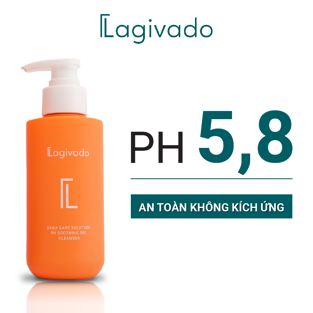 Sữa rửa mặt làm sạch sâu, không khô căng, giảm dầu nhờn Lagivado PH Soothing Gel Cleanser 200ml