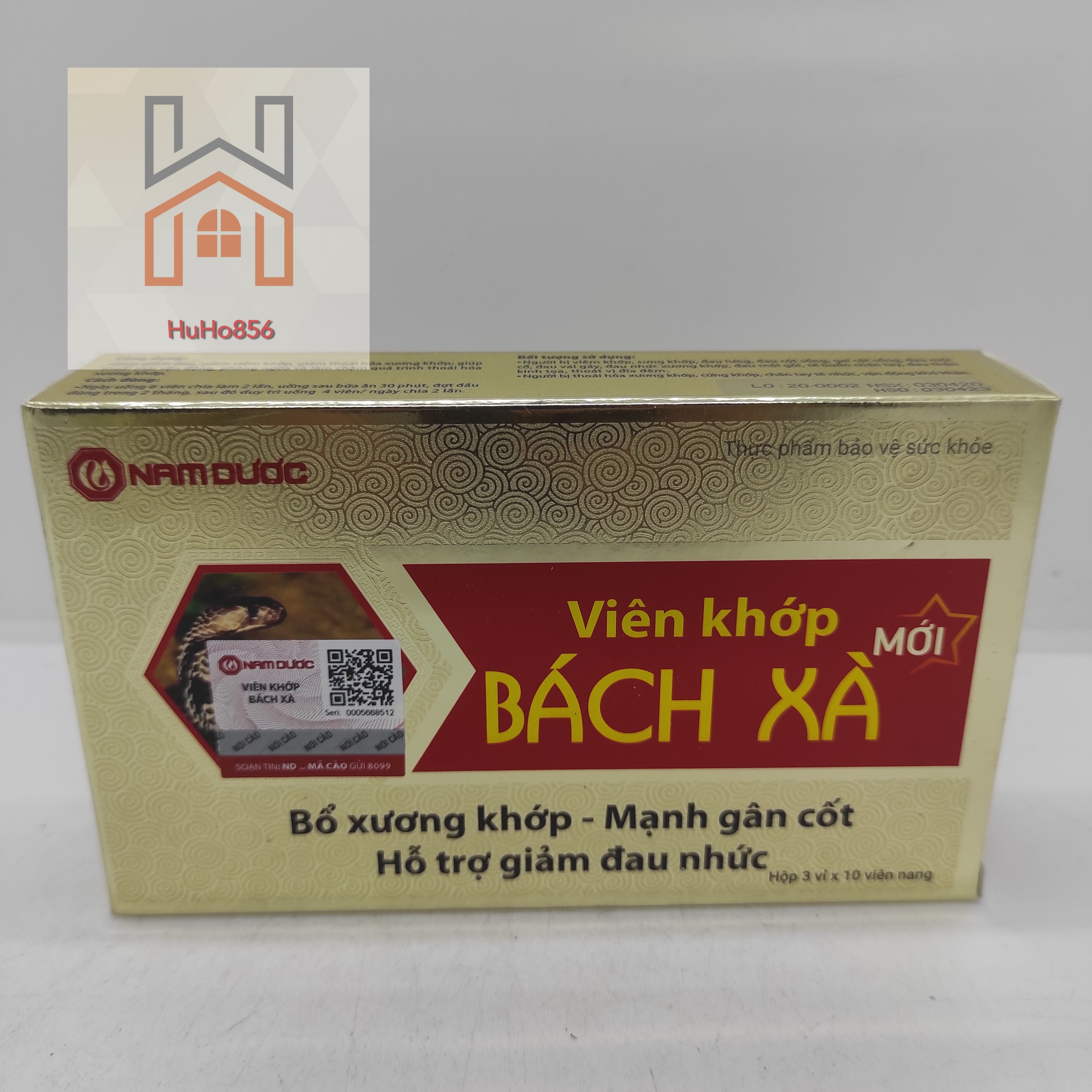 Viên khớp bách xà - bổ xương khớp, mạnh gân cốt, hỗ trợ giảm đau nhức xương khớp