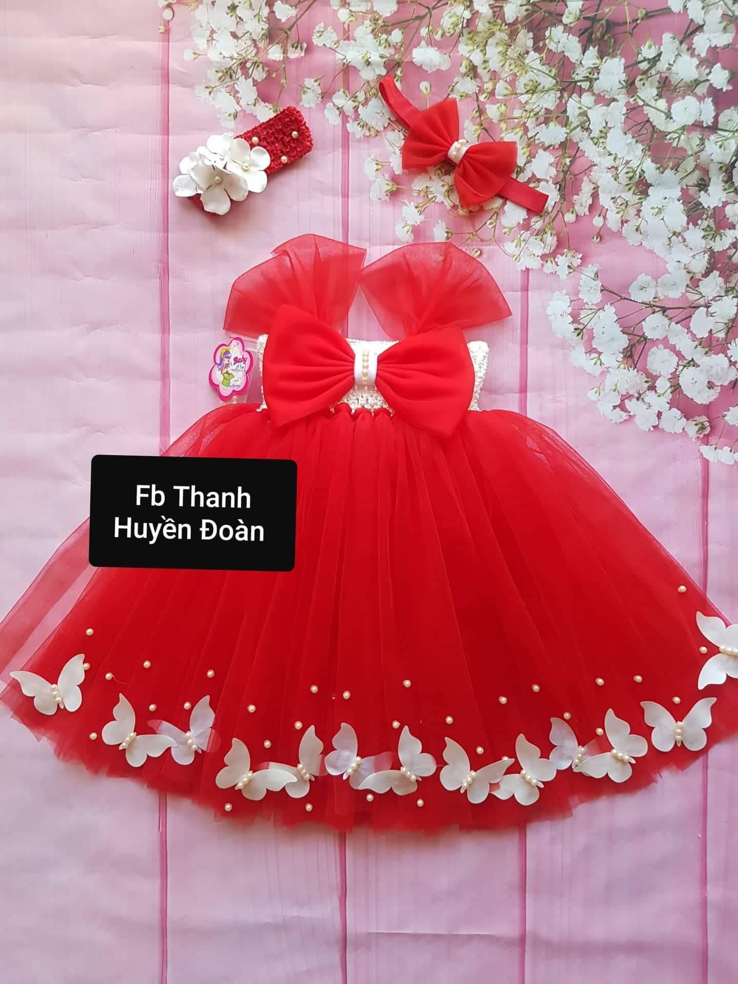 Đầm công chúa tutu Nơ đỏ