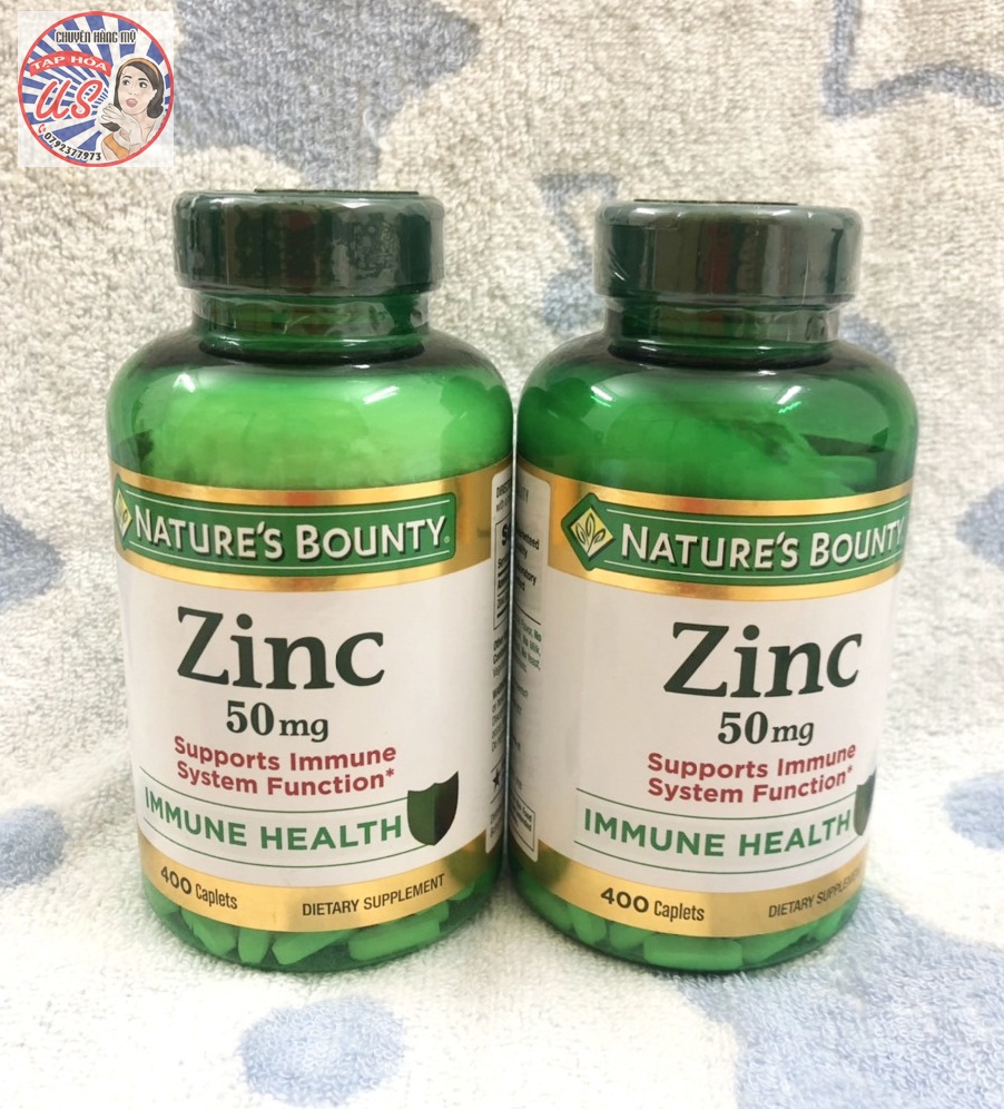 Viên ZinC 50mg Nature’s Bounty / hộp 400 Viên- Date 10/25