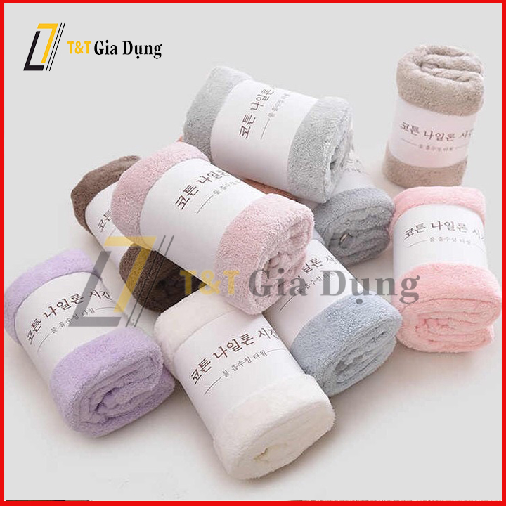 COMBO 2 Khăn mặt xuất hàn siêu mềm mịn